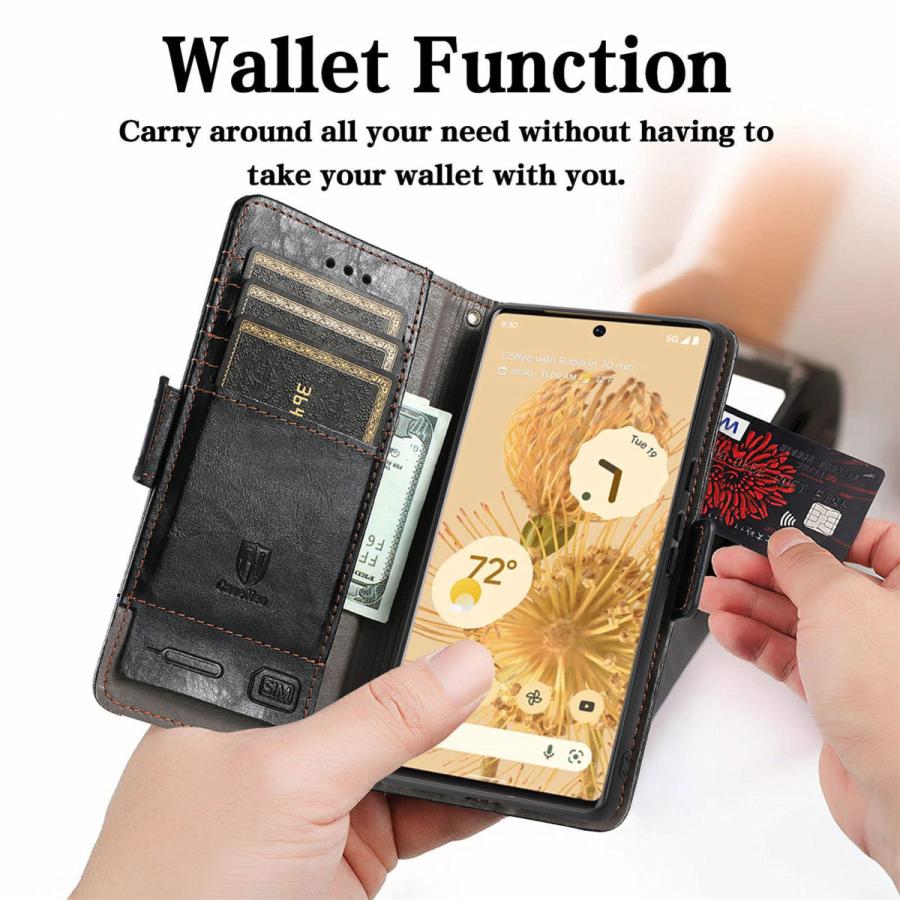 Google Pixel6 Pixel6Pro 手帳型ケース 強化ガラスフィルム付き