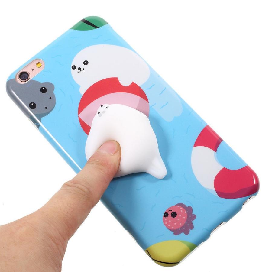 半額 iphone8 ケース 可愛い キャラクター 癒し ストレス解消 3D 立体