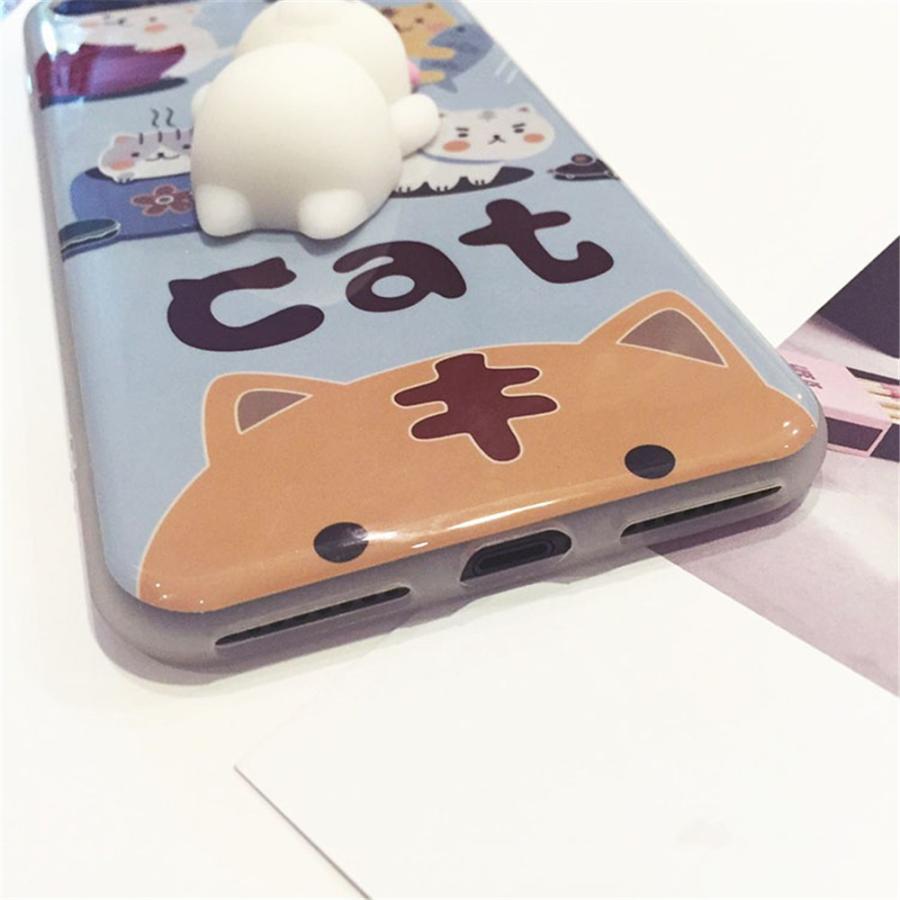 半額 iphone8 ケース 可愛い キャラクター 癒し ストレス解消 3D 立体