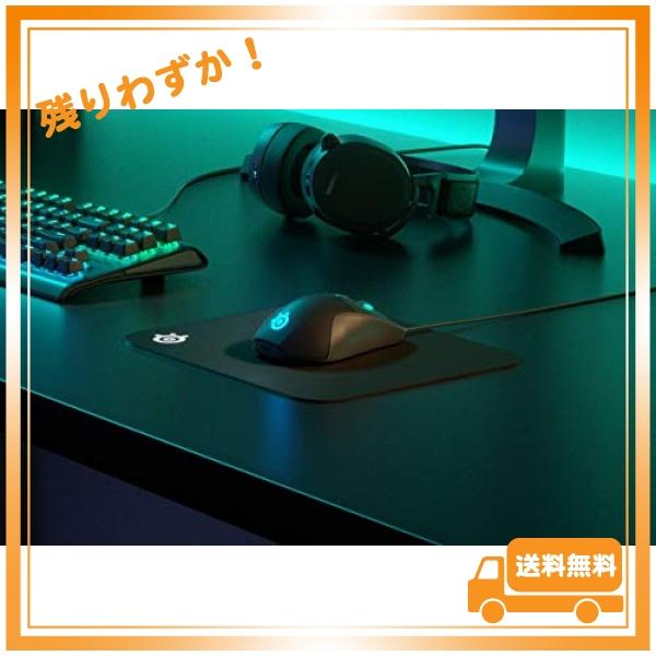 SteelSeries ゲーミングマウスパッド ブラック 小型 ノンスリップラバーベース 25cm*21cm*0.2cm QcK mini 63005｜glegle-drive｜04