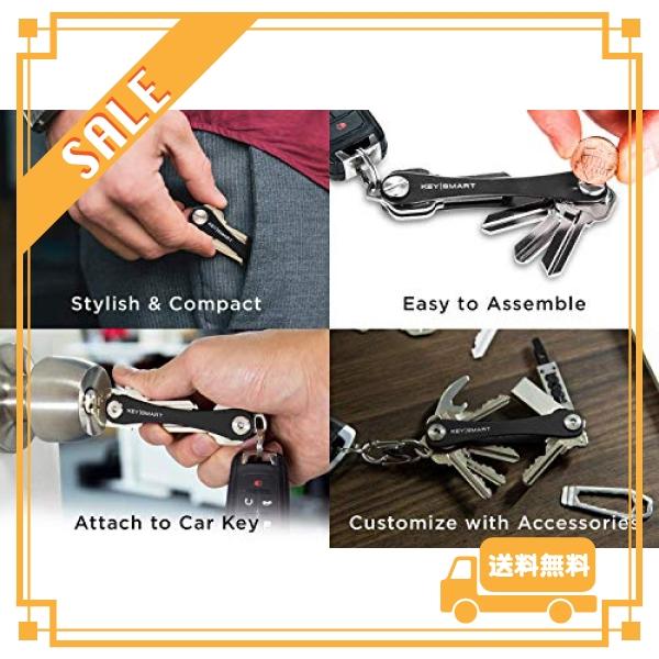 KeySmart キースマート コンパクト キー オーガナイザー、鍵 ホルダー、キーホルダー - かぎ14個、車キーフォブも付けれる｜glegle-drive｜03