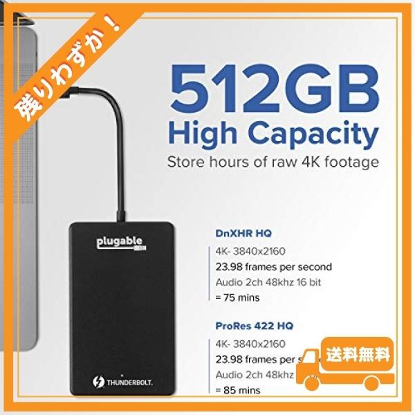 新しいコレクション ドライブ 500GB Plugable Plugable Thunderbolt 3