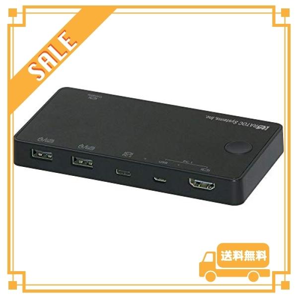 ラトックシステム 4K HDMIディスプレイ/USBキーボード・マウス パソコン切替器 (USB-C/Aパソコン対応) RS-240CA-4KA｜glegle-drive