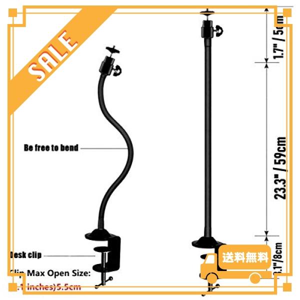 Acetaken StreamCam スタンド -64cm ウェブカメラ クランプ デスクマウントアーム Logitech StreamCam C980GR C980OW,C920Nに対応する｜glegle-drive｜03