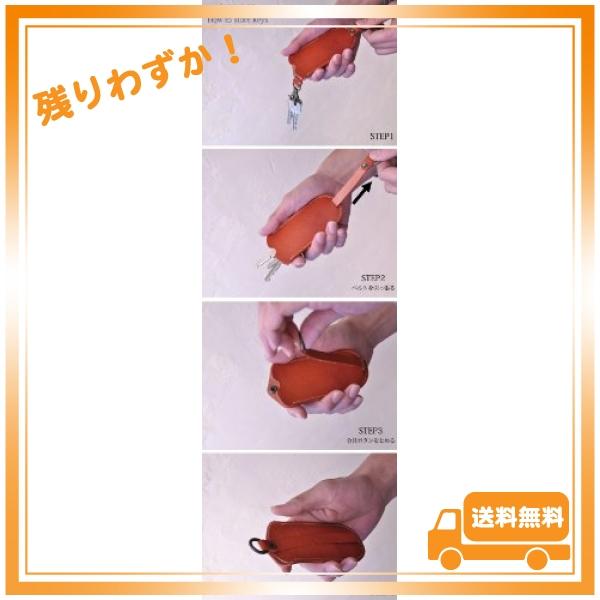 HUKURO スリムフィット 用 キーケース メンズ レディース 革 レザー 日本製 ブラック｜glegle-drive｜03
