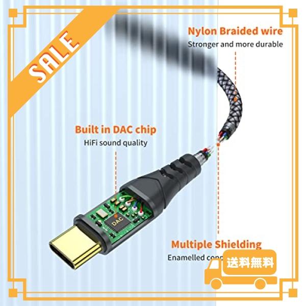 USB Type C - 3.5mmメスヘッドホンジャックアダプター USB CからAuxオーディオドングルケーブルコード Samsung Galaxy S23 S23* S22 S21 S20 Ultra Note 20 10 S｜glegle-drive｜05