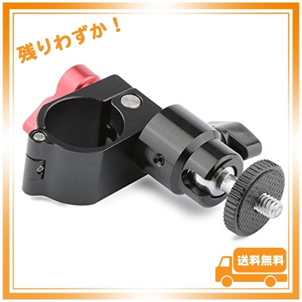 CAMVATE 25mm ロッドクランプ 1/4自由雲台 DJI-M DJI Ronin-M 用 赤いノブ｜glegle-drive｜06