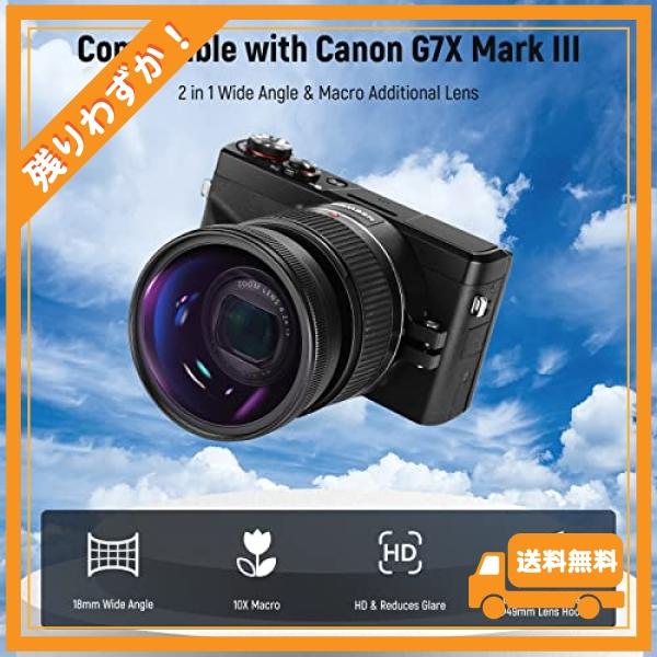 NEEWER Wide Angle & Macro Lens for Canon G7X Mark III - NEEWER