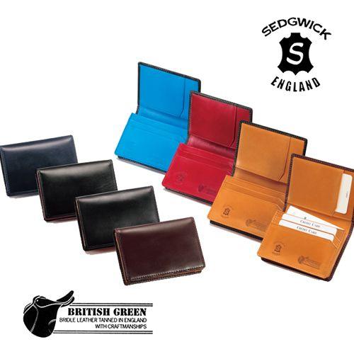 BRITISH GREEN（ブリティッシュグリーン） メンズ 名刺入れ ダブル