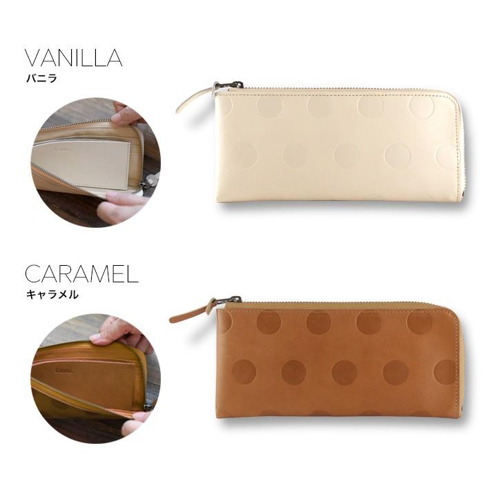 kanmi（カンミ） 長財布 L型 レディース キャンディ Kanmi. 水玉