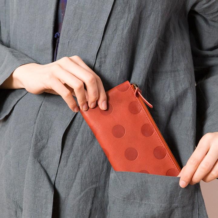 kanmi（カンミ） 長財布 L型 レディース キャンディ Kanmi. 水玉