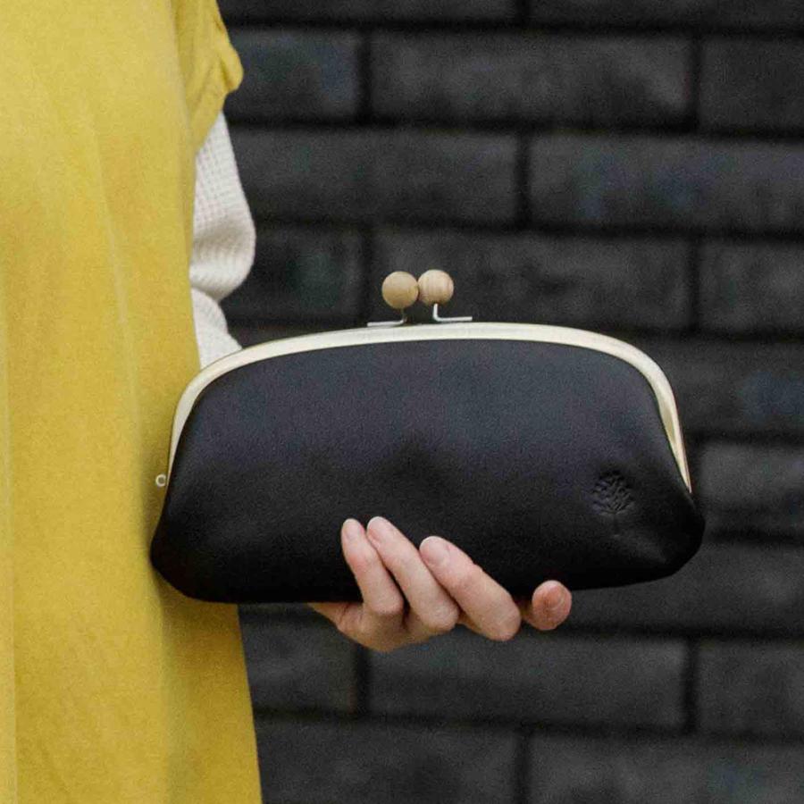 Kanmi. カンミ ドロップツリー木玉 ロングがま口ウォレット WL22-24 