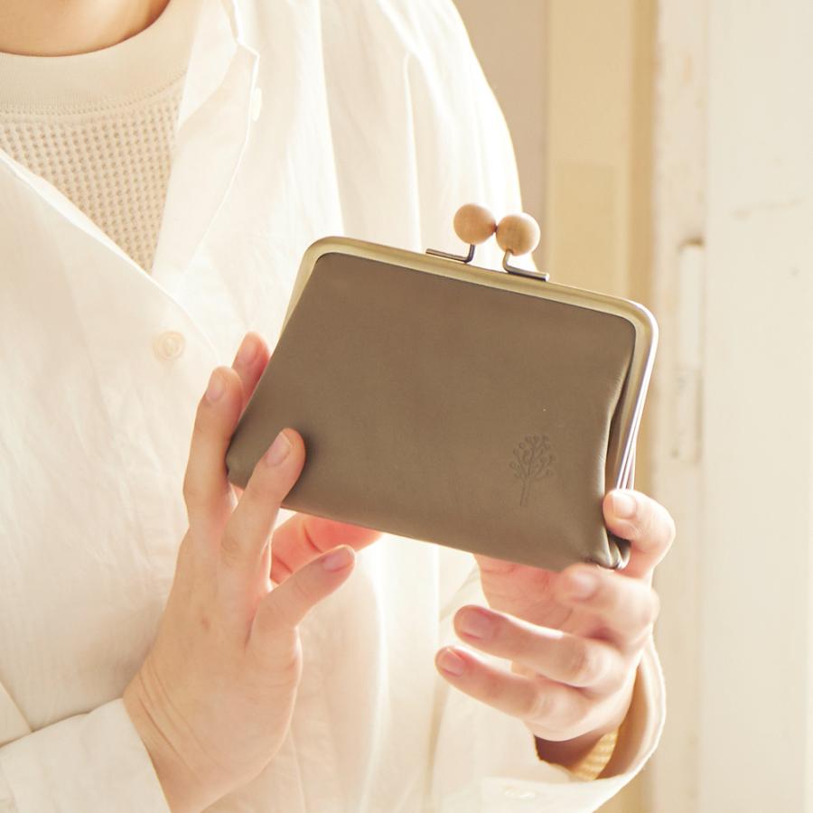 Kanmi. カンミ ドロップツリー 木玉 がま口ミニウォレット WL22-25