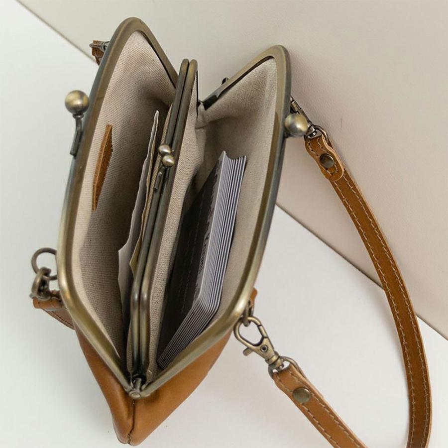 新品 Kanmi. カンミ キャンディ がまロ トート ウォレット 本革 小さな