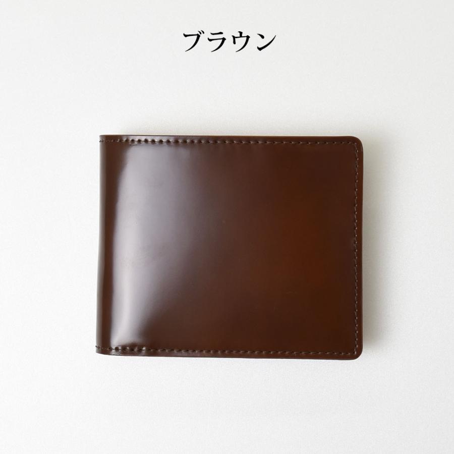 コードバンレザー 二つ折り財布 日本製 本革 財布 GLENFIELD グレン