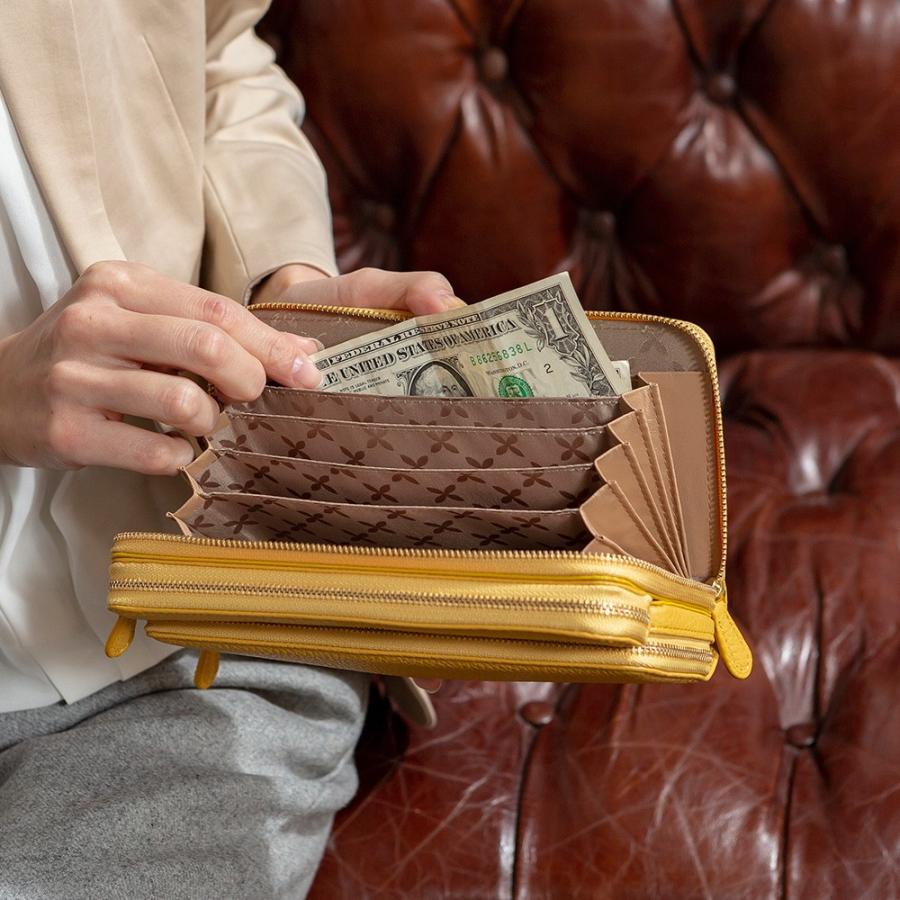 Chiocciola 長財布 レディース 一目瞭然の三層独立ウォレット 大 Chiocciola 長財布 レディース 一目瞭然の三層独立ウォレット 大