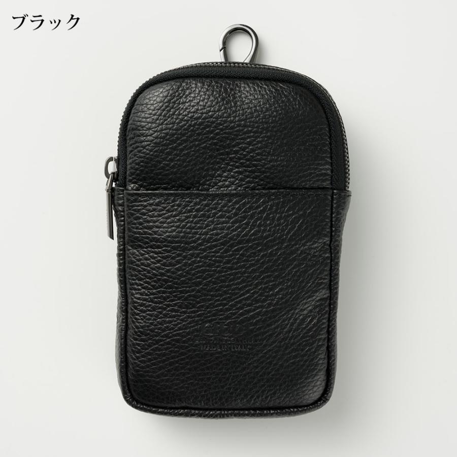 GIUDI（ジウディ） イタリア製 ソフトエンボスレザー マルチポーチ