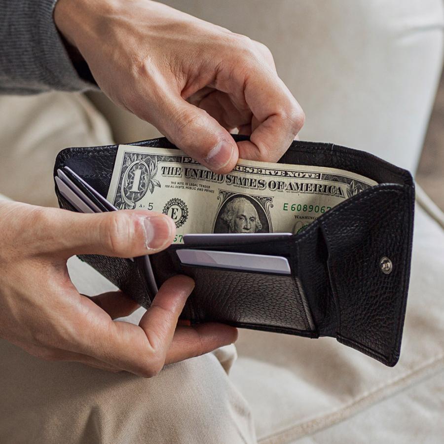 GIUDI（ジウディ） 財布 三つ折り イタリア製 ソフトエンボスレザー