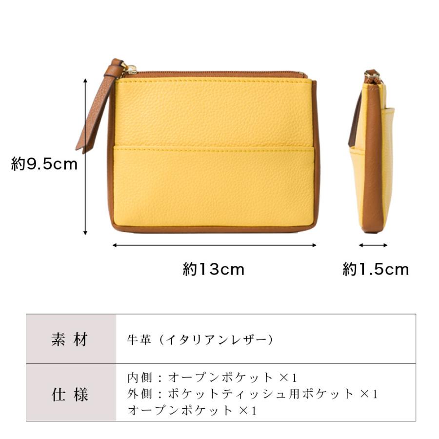 名入れ無料 レディース バイカラー ポケットティッシュケース