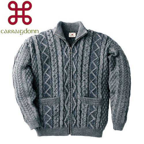 フィッシャーマンズダイヤモンドジッパーセーター キャレイグドン CARRAIG DONN｜glencheck