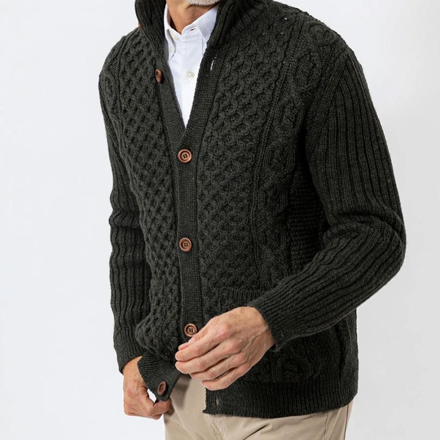 英国製 フィッシャーマンズ カーディガン ニット セーター JM COOPER