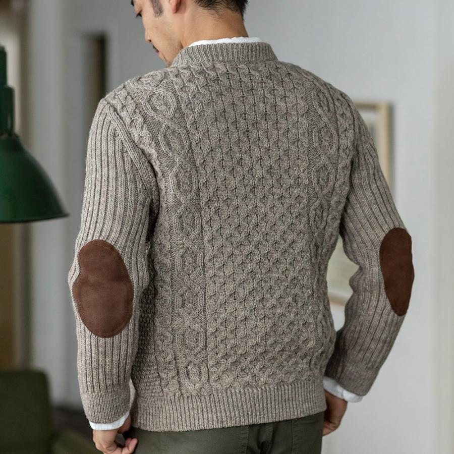 セーター クルーネック ニット メンズ 英国製 フィッシャーマンズ 秋 冬 防寒 おしゃれ 父の日 プレゼント JM COOPER ジェイエムクーパー | ブランド登録なし | 06