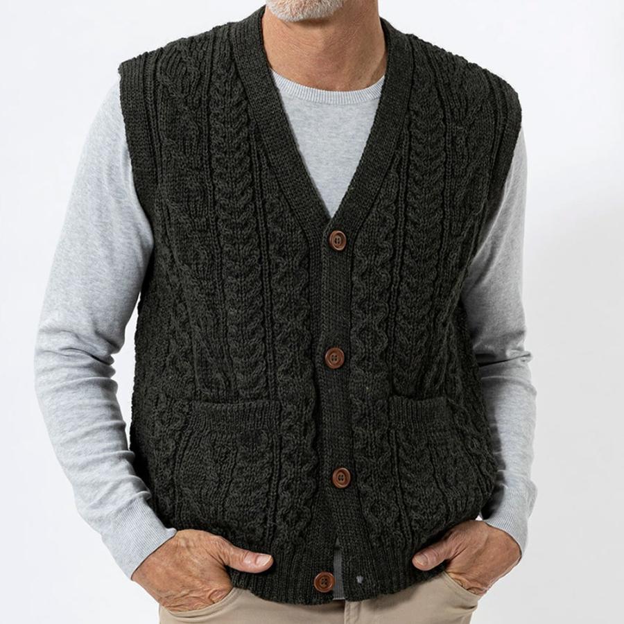 英国製 フィッシャーマンズ ベスト ウール メンズ JM COOPER