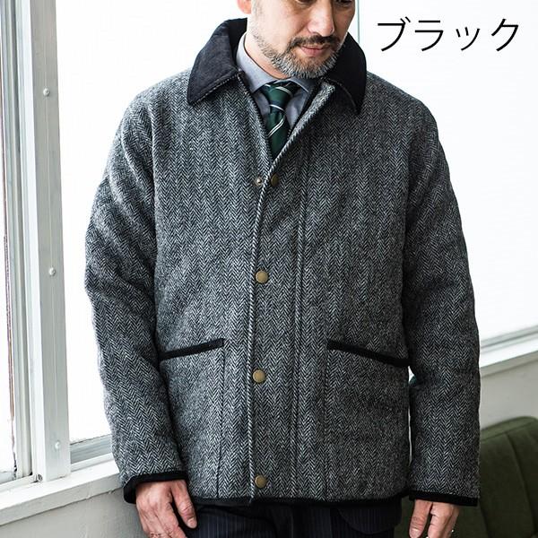 HARRIS TWEED [ハリスツイード]英国製 キルティングジャケット 