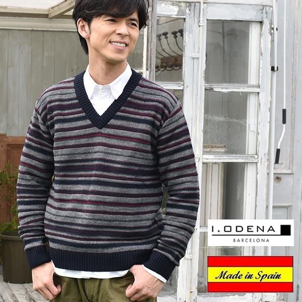 スペイン製ボーダーセーター I Odena ニット カジュアル メンズファッション セーター メンズ 秋冬 秋服 冬服 ファッション ニットセーター 3358 Glencheck 通販 Yahoo ショッピング
