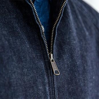 BRITISH GREEN 日本製 デニムブルゾン - ブリティッシュグリーン