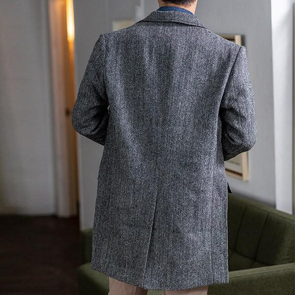 HARRIS TWEED ハリスツイード チェスターコート Herringbone HARRIS TWEED ハリスツイード チェスターコート Herringbone