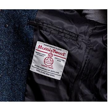 ハリスツイード チェスターコート HARRIS TWEED Herringbone Club ヘリンボーンクラブ]｜glencheck｜09