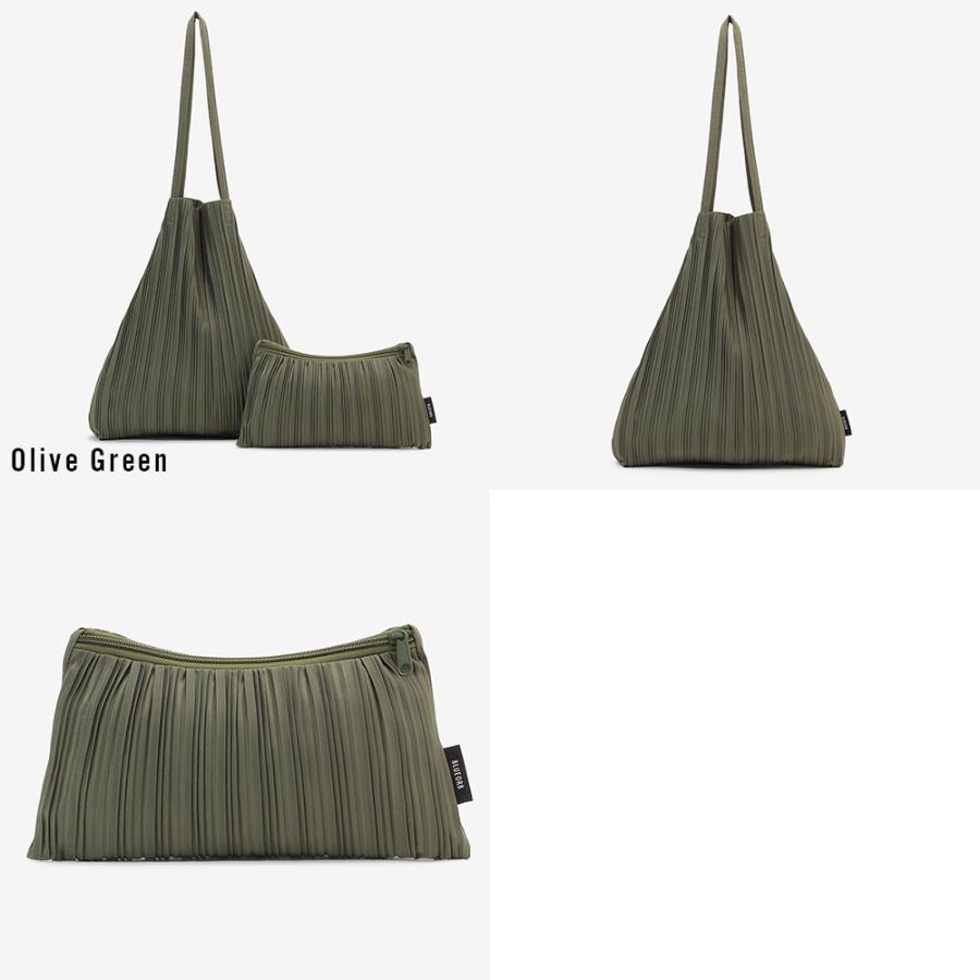 Each Bag トートバッグ プリーツバッグ ポーチ付き レディース 韓国 