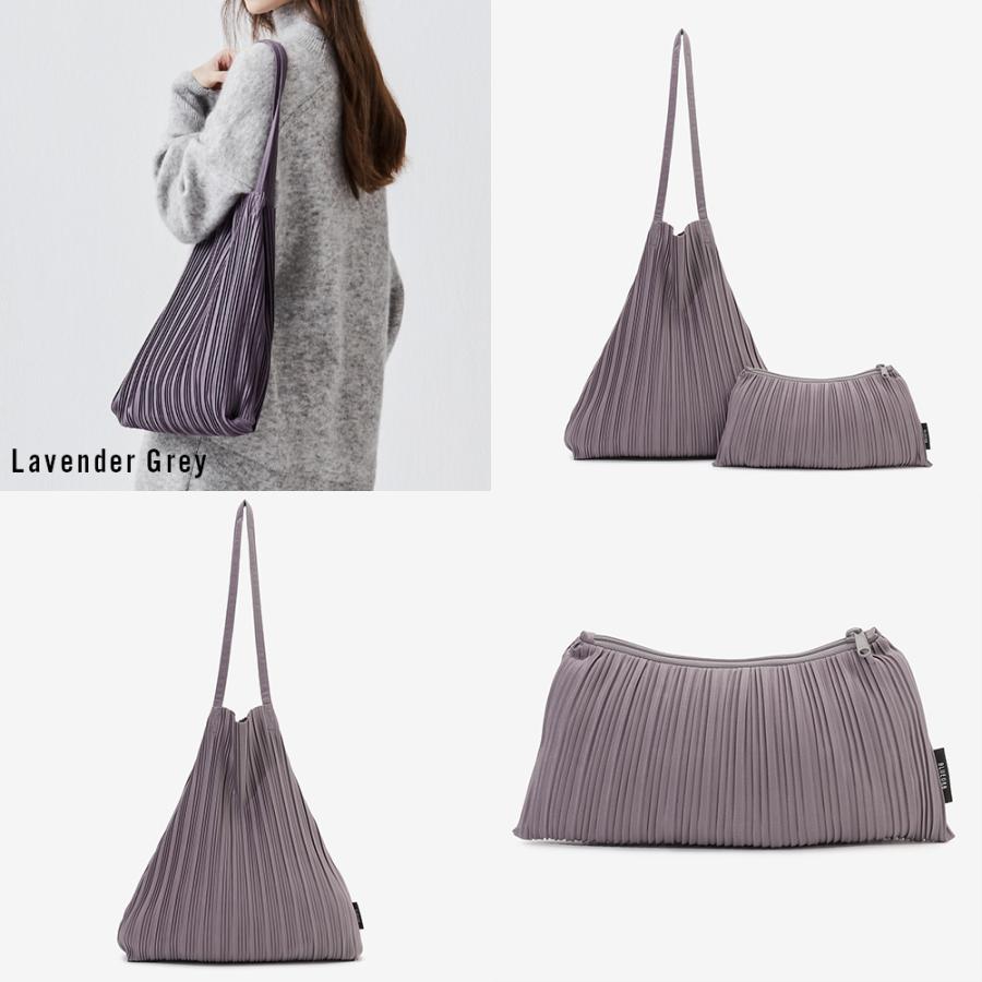 Each Bag トートバッグ プリーツバッグ ポーチ付き レディース 韓国 