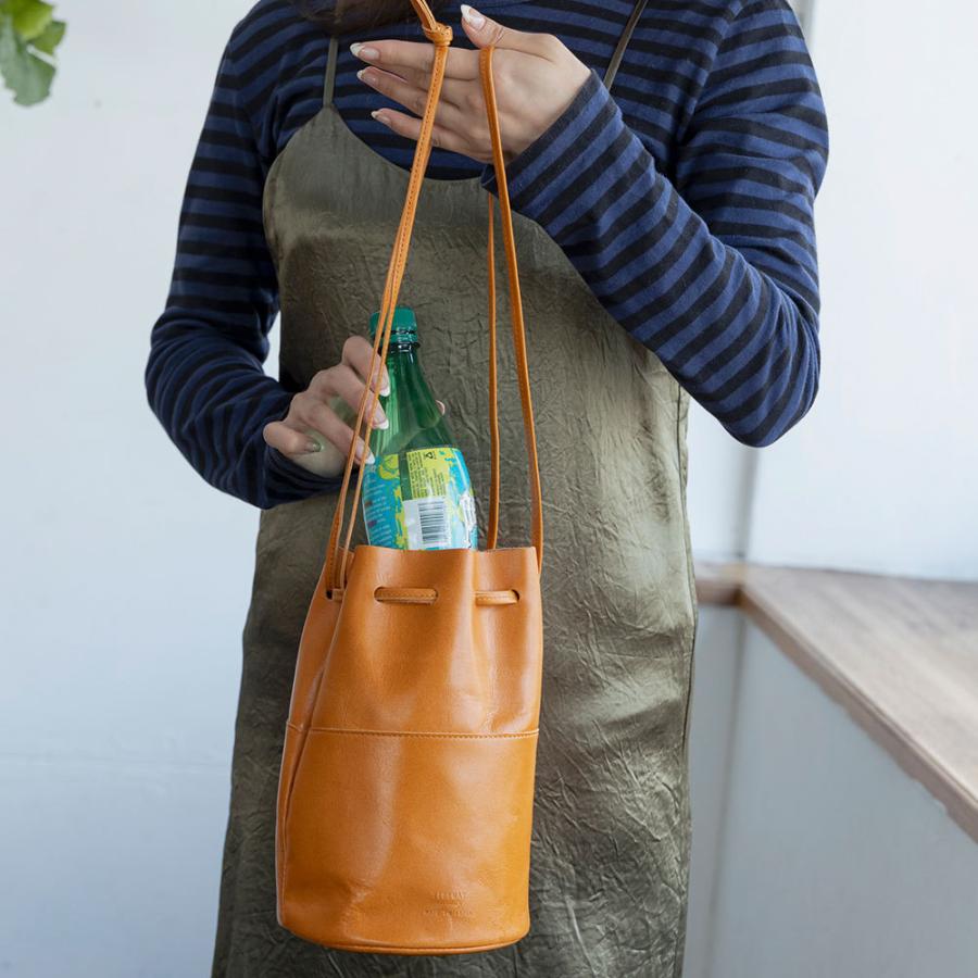 TIDEWAY タイドウェイ LIGHT LEATHER DROW STRING BAG M 巾着バッグ  