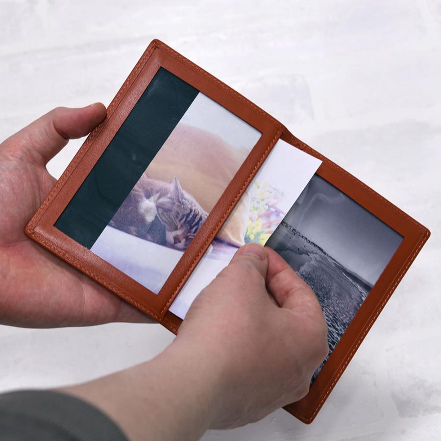 RRL レザー カービング フォトフレーム 写真立て ダブルアールエル フォトフレーム 写真立て 写真入れ L版サイズ 二つ折り 本革 革