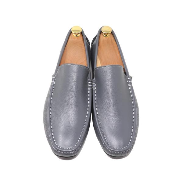 GLENFORD ハンドメイド 本革 ドライビングシューズ スリッポン マッケイ製法 グレー 820