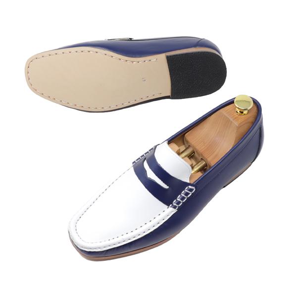 GLENFORD ハンドメイド 本革 ローファー マッケイ製法 スリッポン 紳士