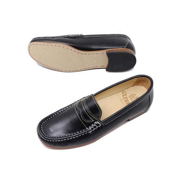 GLENFORD ハンドメイド マッケイ製法 本革 牛革 レディース GLENFORD ハンドメイド マッケイ製法 本革 牛革 レディース