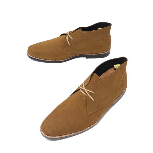 GLENFORD ハンドメイド マッケイ製法 本革 スエード チャッカブーツ