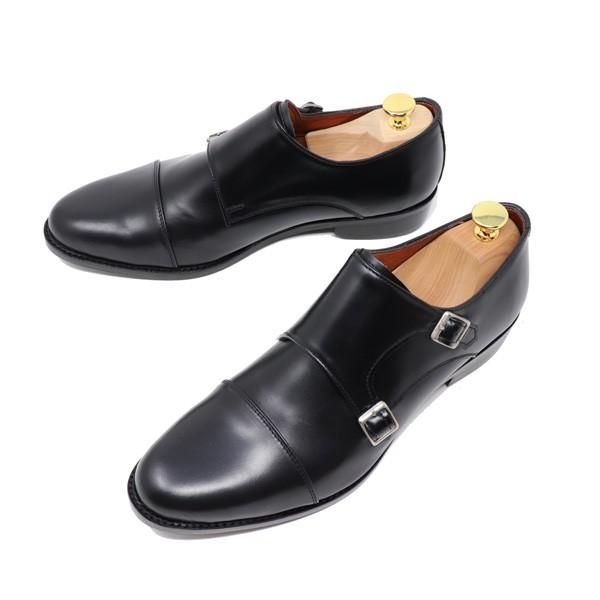GLENFORD 本革 ダブルモンクストラップ レザーソール 革底 GLENFORD 本革 ダブルモンクストラップ レザーソール 革底