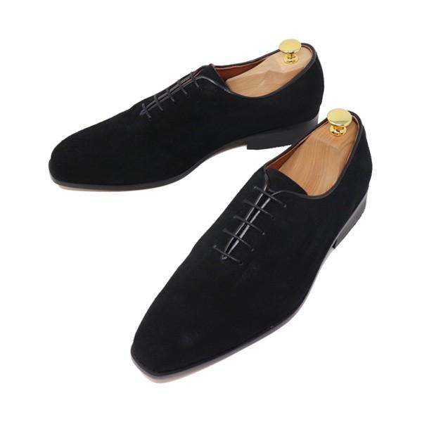 GLENFORD 本革 スエード スクエアトゥ ホールカット ビジネス GLENFORD 本革 スエード スクエアトゥ ホールカット ビジネス