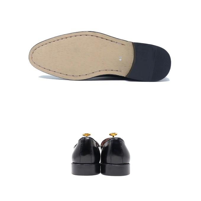 GLENFORD ハンドメイド 本革 プレーントゥ ホールカット ビジネス