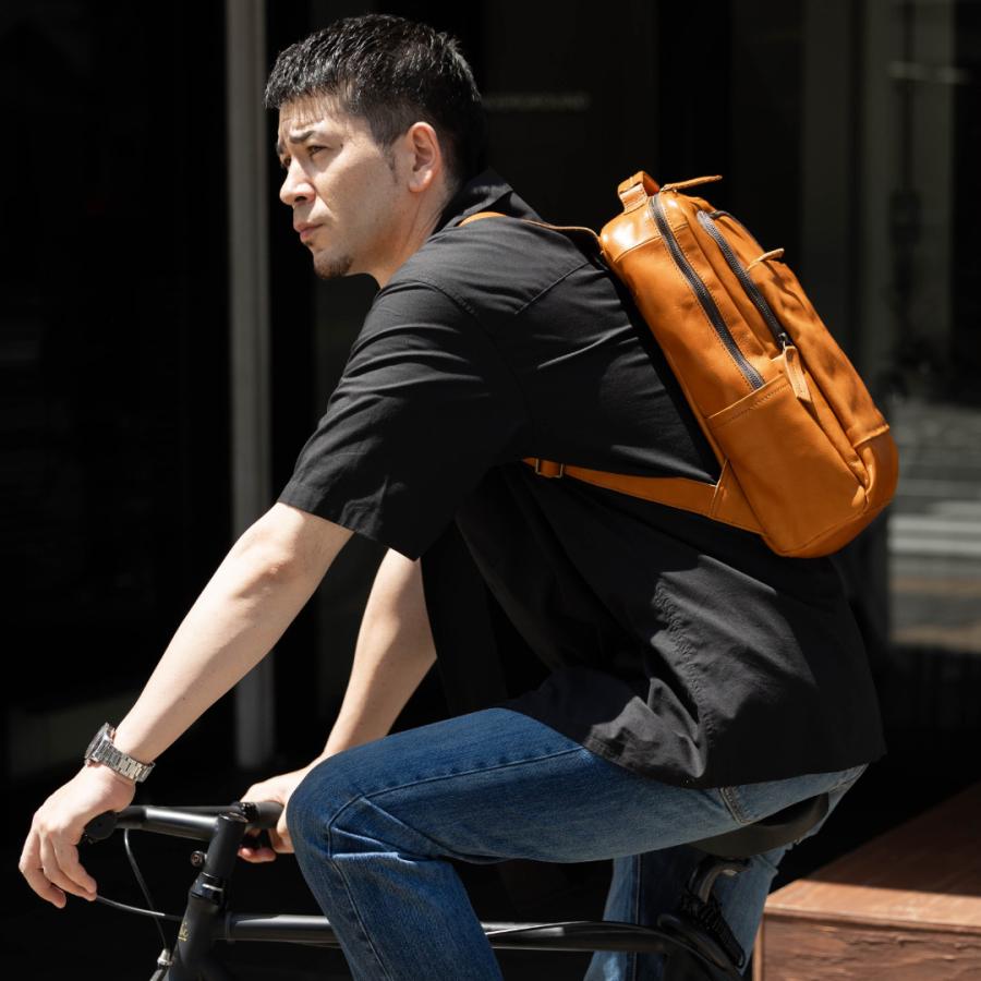 5の付く日10%OFFクーポン配布中♪】 レザーリュック メンズ 本革