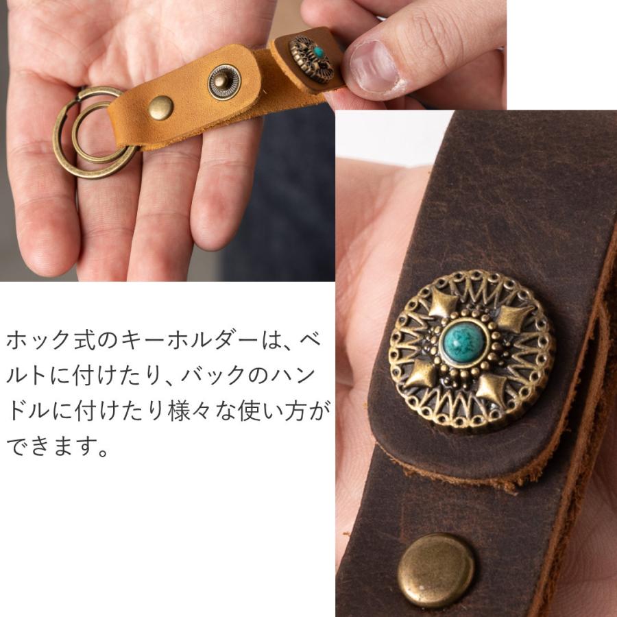 キーホルダー 革 コンチョ付き キーストラップ メンズ レザー リング おしゃれ ヴィンテージ GLEOLE(グレオール) :  GLEOLE(グレオール)バッグ・財布雑貨の店 - 通販 - Yahoo!ショッピング