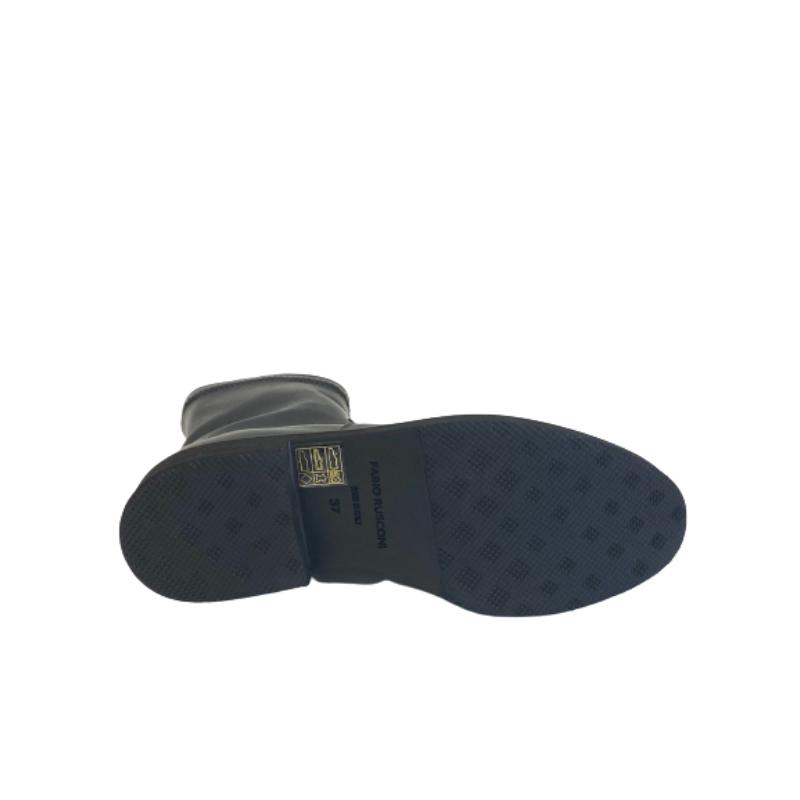 FABIO RUSCONI ストレッチ カーフレザー ショートブーツ