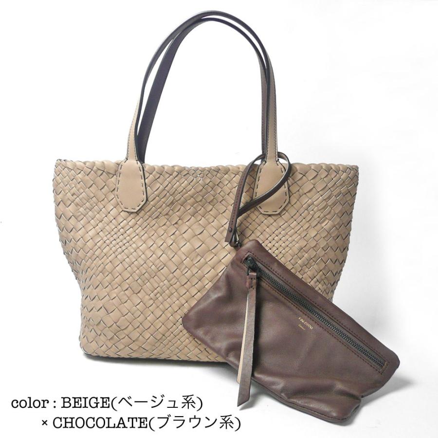 完売御礼 FALORNI ファロルニ A4 ラムレザー メッシュ リバーシブル  