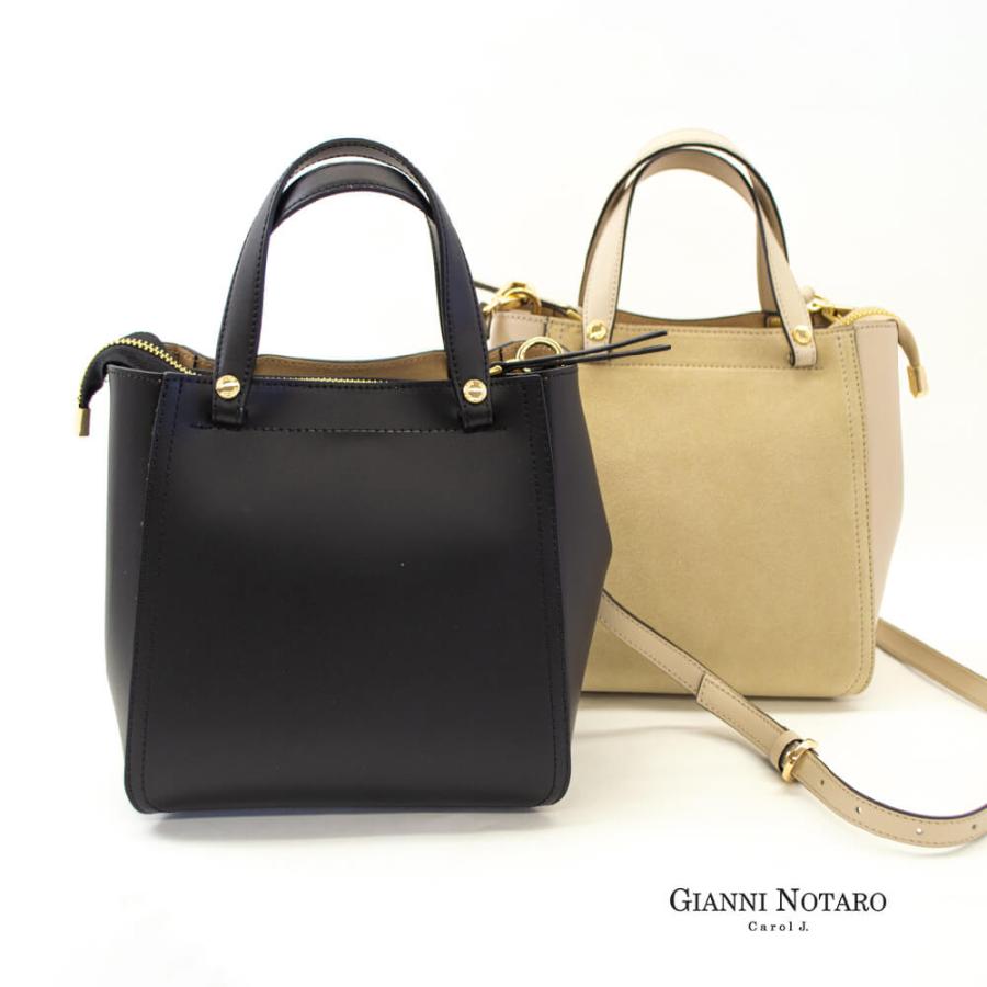 GIANNI NOTARO ジャンニノターロ 2way ハンドバッグ レディース レザー