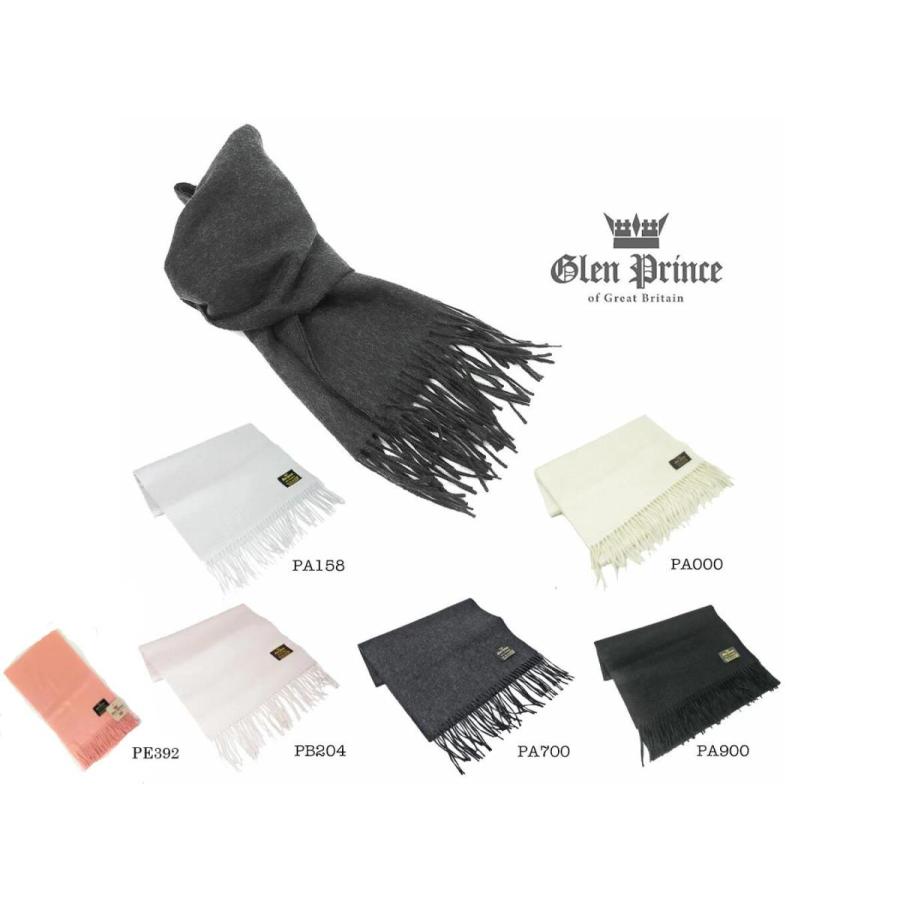 カシミア大判ストール　グレンプリンス　美品 アウトレット】Glen Prince グレンプリンス 大判ストール レディース