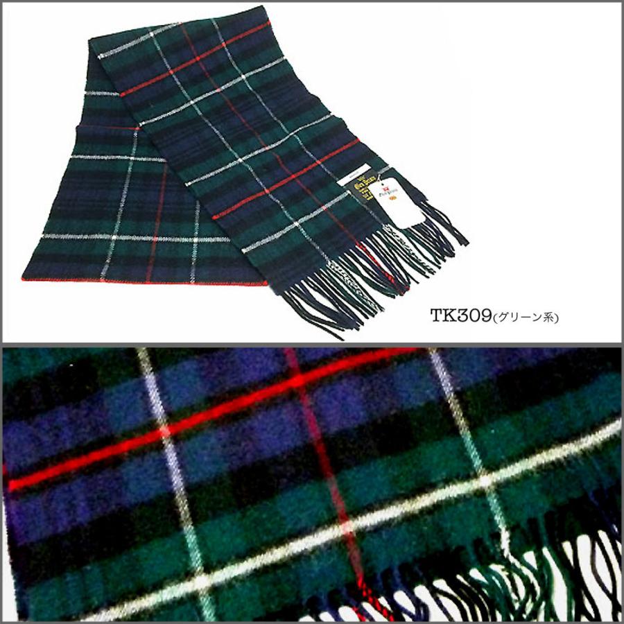 Glen Prince（グレンプリンス） ウール100% タータンチェック マフラー